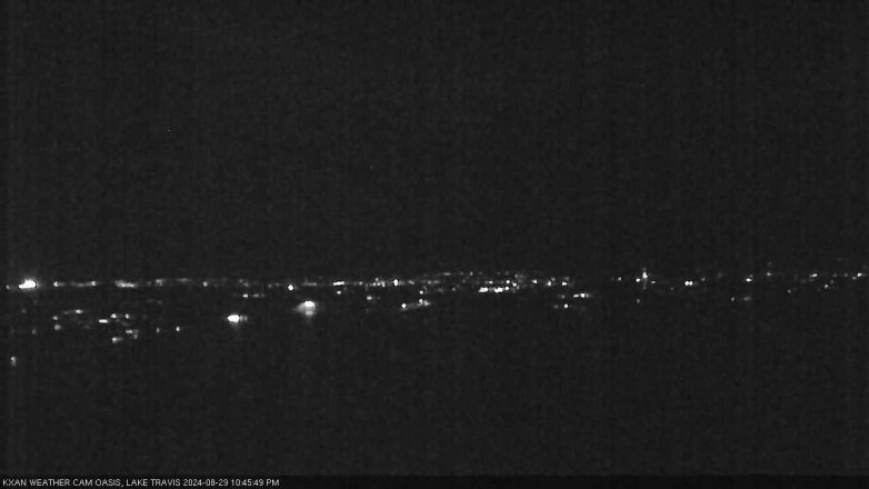 Lake Travis webcam, August 29, 2024 10:45 PM CT
