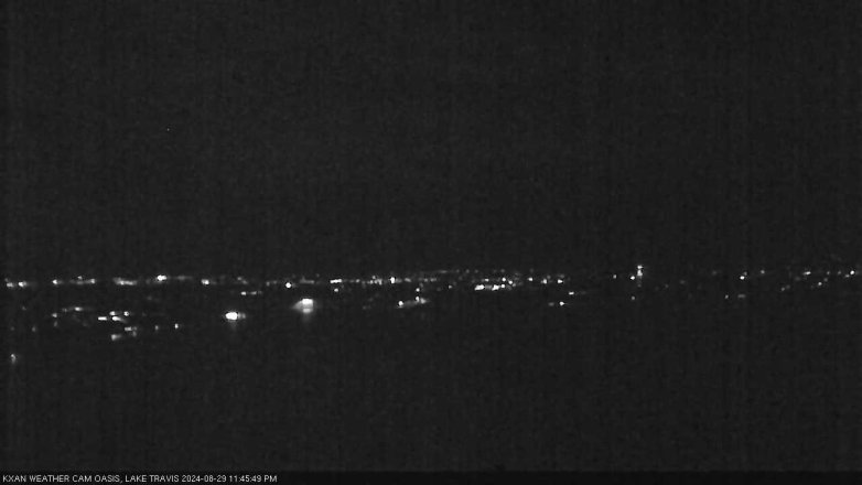 Lake Travis webcam, August 29, 2024 11:45 PM CT