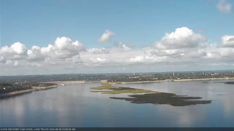 Lake Travis webcam, August 30, 2024 10:45 AM CT