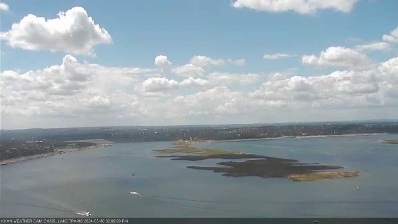 Lake Travis webcam, August 30, 2024 2:00 PM CT