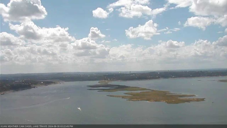 Lake Travis webcam, August 30, 2024 3:25 PM CT