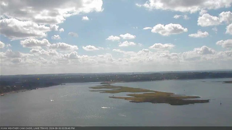 Lake Travis webcam, August 30, 2024 4:00 PM CT