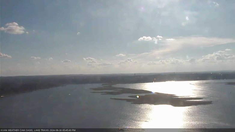 Lake Travis webcam, August 30, 2024 5:45 PM CT