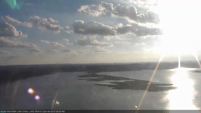 Lake Travis webcam, August 30, 2024 7:00 PM CT