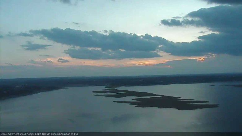 Lake Travis webcam, August 30, 2024 7:45 PM CT