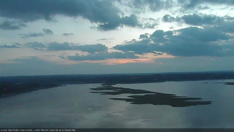 Lake Travis webcam, August 30, 2024 8:00 PM CT