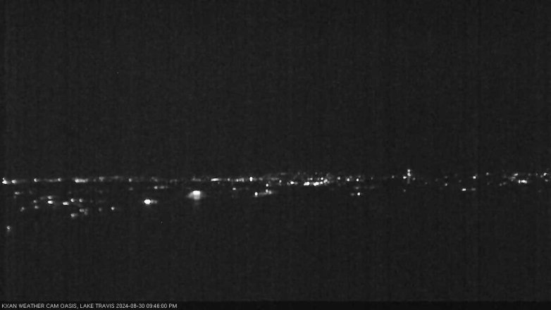 Lake Travis webcam, August 30, 2024 9:45 PM CT