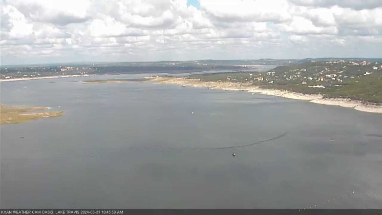 Lake Travis webcam, August 31, 2024 10:45 AM CT