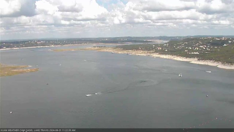 Lake Travis webcam, August 31, 2024 11:25 AM CT