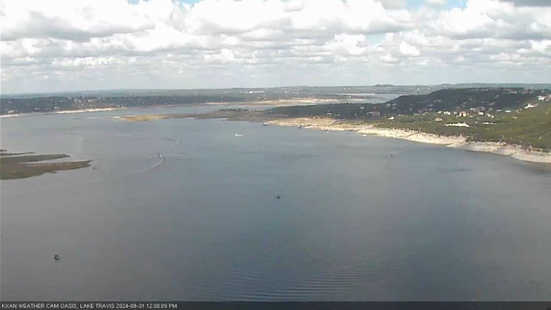 Lake Travis webcam, August 31, 2024 12:00 PM CT