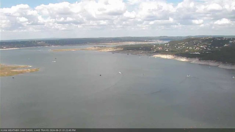 Lake Travis webcam, August 31, 2024 1:25 PM CT