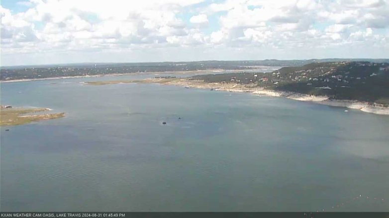 Lake Travis webcam, August 31, 2024 1:45 PM CT