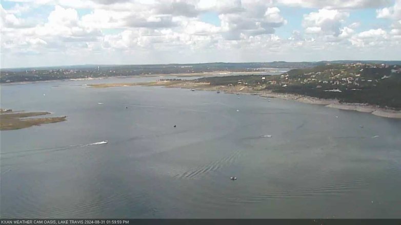 Lake Travis webcam, August 31, 2024 2:00 PM CT