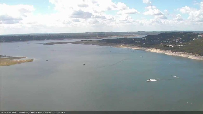 Lake Travis webcam, August 31, 2024 3:25 PM CT