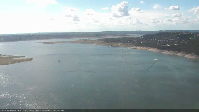 Lake Travis webcam, August 31, 2024 4:45 PM CT