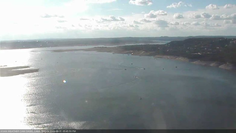 Lake Travis webcam, August 31, 2024 5:45 PM CT