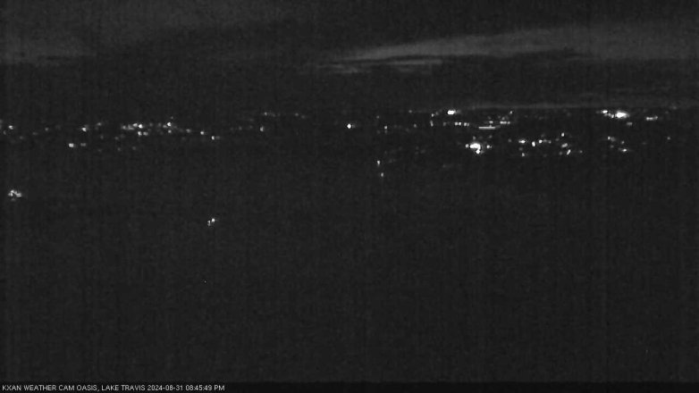 Lake Travis webcam, August 31, 2024 8:45 PM CT