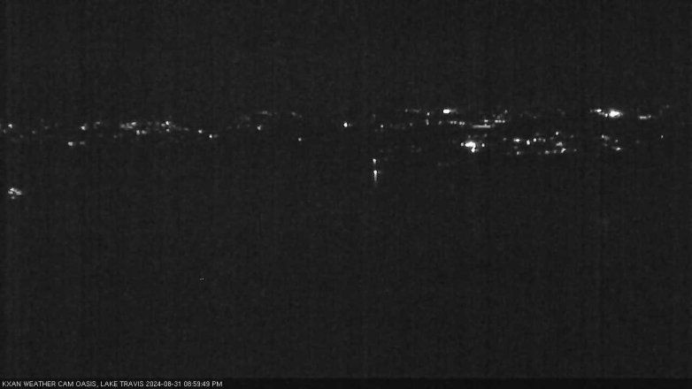 Lake Travis webcam, August 31, 2024 9:00 PM CT