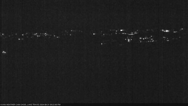 Lake Travis webcam, August 31, 2024 9:25 PM CT