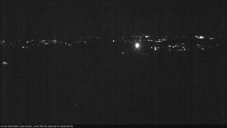 Lake Travis webcam, August 31, 2024 9:45 PM CT