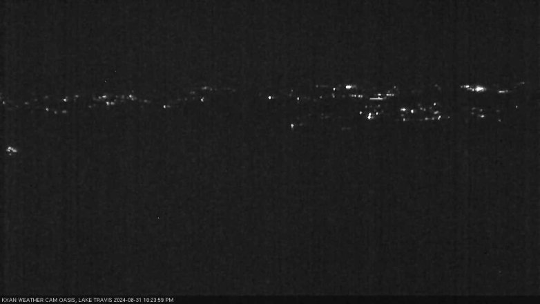 Lake Travis webcam, August 31, 2024 10:25 PM CT