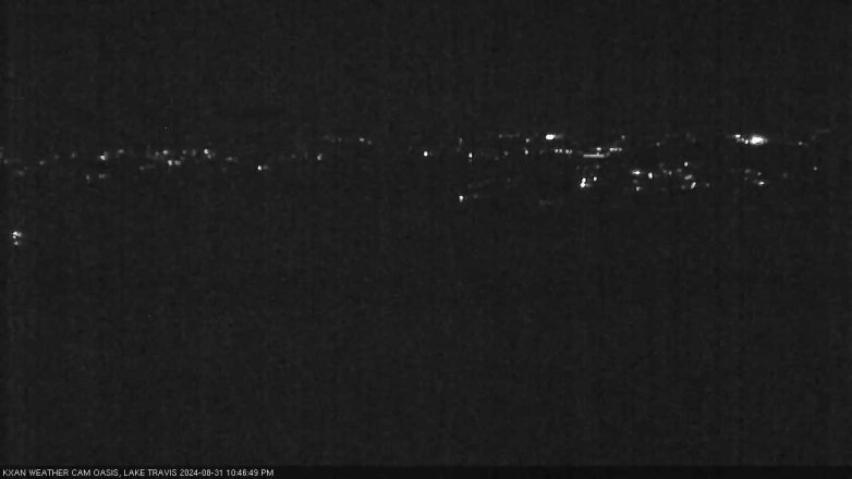 Lake Travis webcam, August 31, 2024 10:45 PM CT