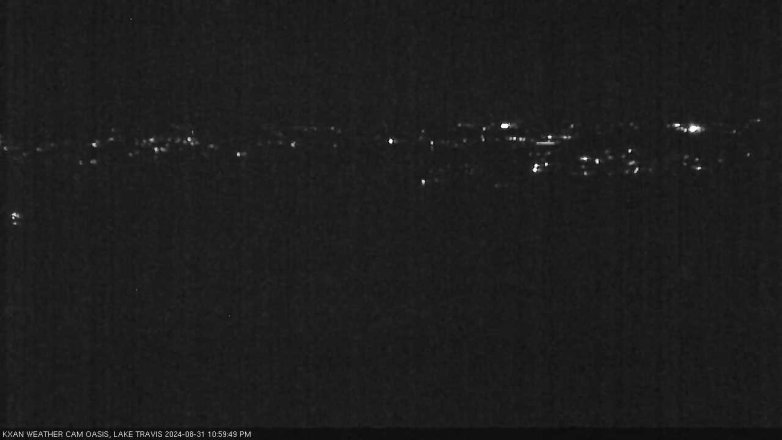 Lake Travis webcam, August 31, 2024 11:00 PM CT