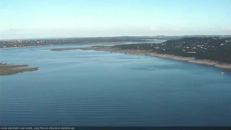 Lake Travis webcam, September 1, 2024 9:00 AM CT