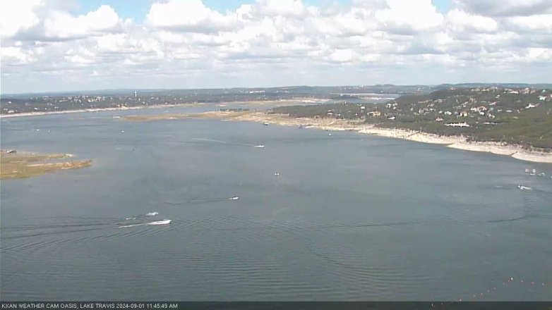 Lake Travis webcam, September 1, 2024 11:45 AM CT
