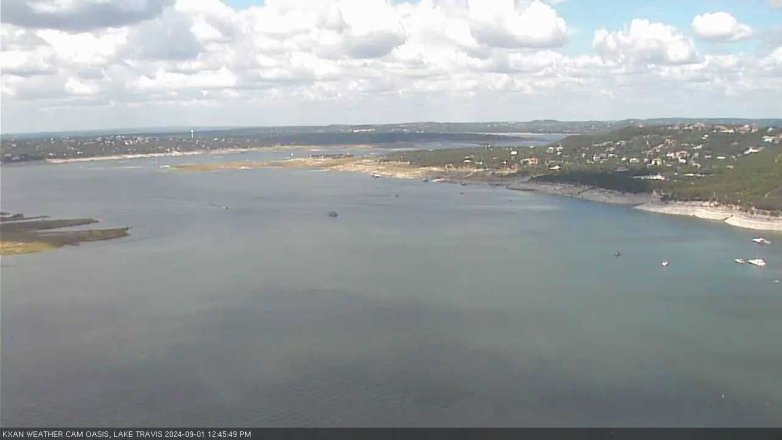 Lake Travis webcam, September 1, 2024 12:45 PM CT