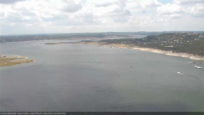 Lake Travis webcam, September 1, 2024 2:45 PM CT