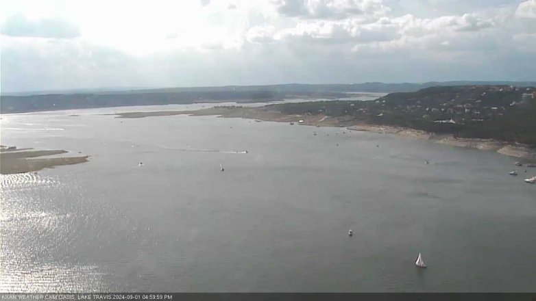 Lake Travis webcam, September 1, 2024 5:00 PM CT