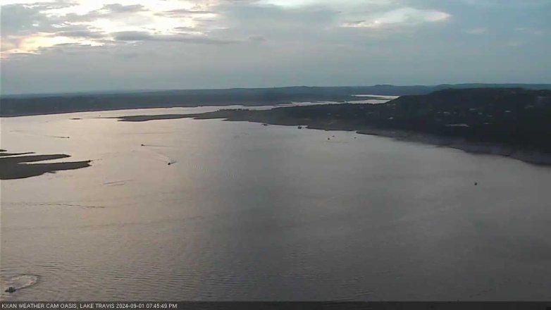 Lake Travis webcam, September 1, 2024 7:45 PM CT