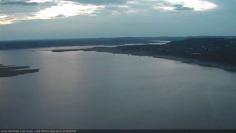 Lake Travis webcam, September 1, 2024 8:00 PM CT