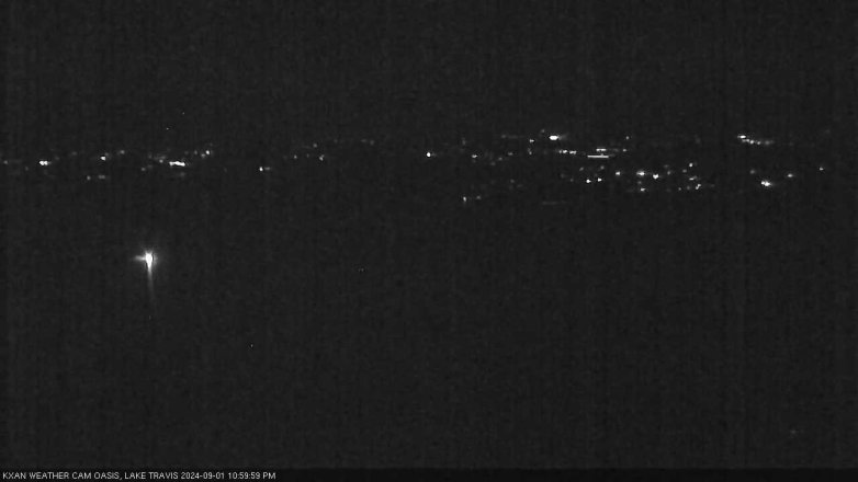 Lake Travis webcam, September 1, 2024 11:00 PM CT