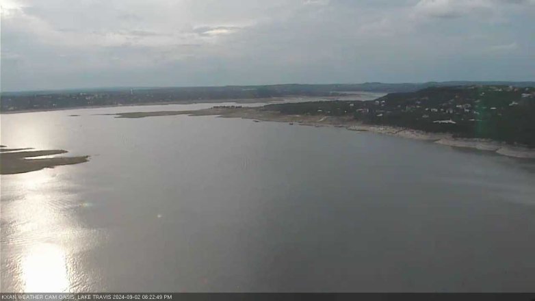 Lake Travis webcam, September 2, 2024 6:25 PM CT