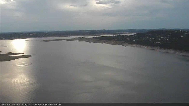 Lake Travis webcam, September 2, 2024 6:45 PM CT
