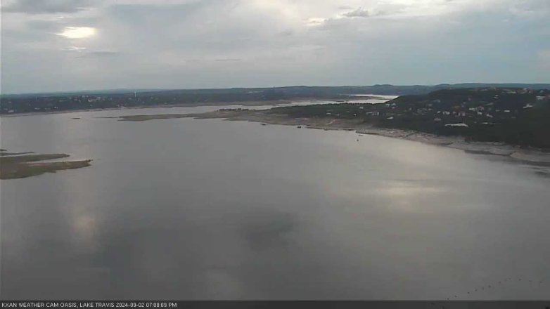 Lake Travis webcam, September 2, 2024 7:00 PM CT
