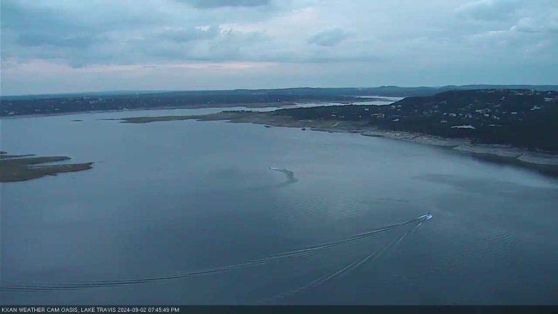 Lake Travis webcam, September 2, 2024 7:45 PM CT