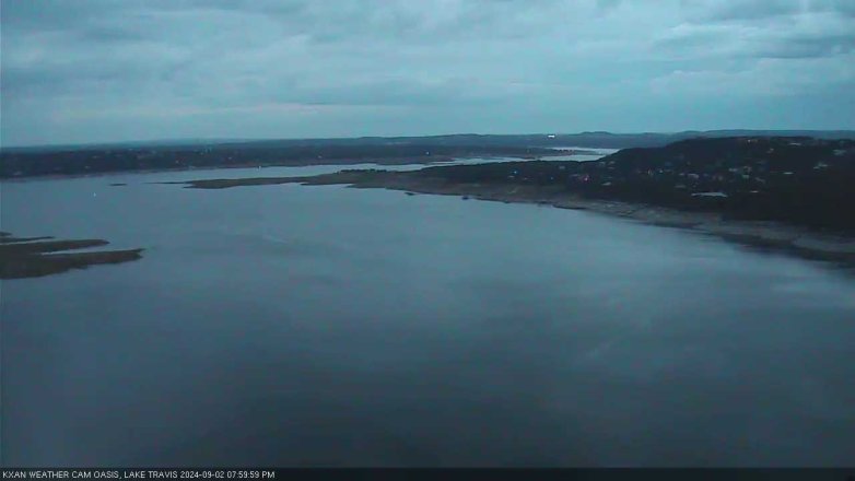 Lake Travis webcam, September 2, 2024 8:00 PM CT