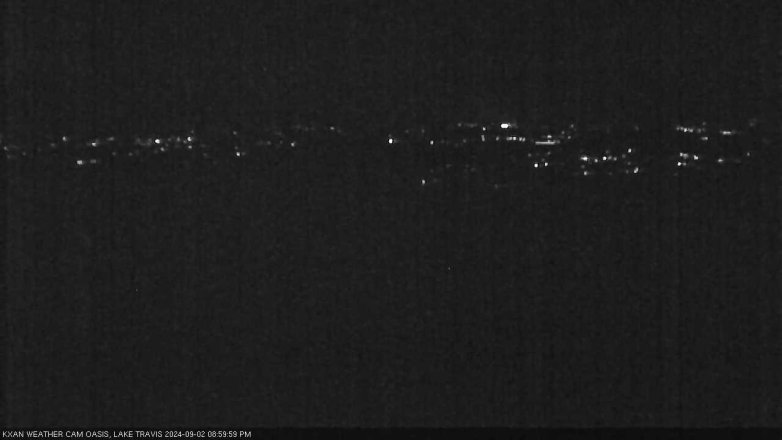 Lake Travis webcam, September 2, 2024 9:00 PM CT