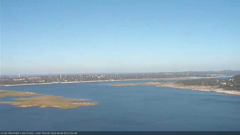 Lake Travis webcam, September 8, 2024 9:25 AM CT