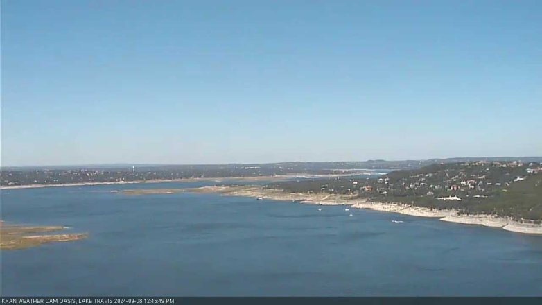 Lake Travis webcam, September 8, 2024 12:45 PM CT