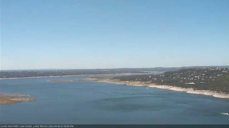 Lake Travis webcam, September 8, 2024 2:00 PM CT