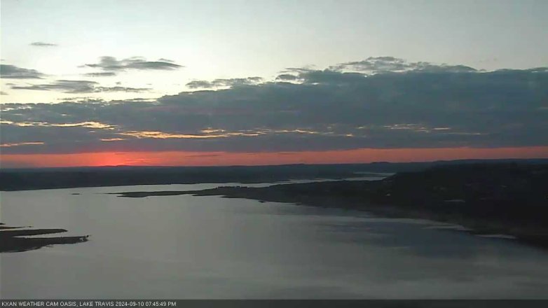 Lake Travis webcam, September 10, 2024 7:45 PM CT