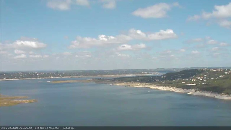 Lake Travis webcam, September 11, 2024 11:45 AM CT