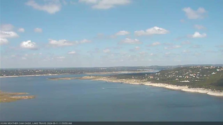 Lake Travis webcam, September 11, 2024 12:00 PM CT