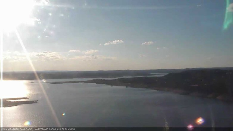 Lake Travis webcam, September 11, 2024 6:25 PM CT