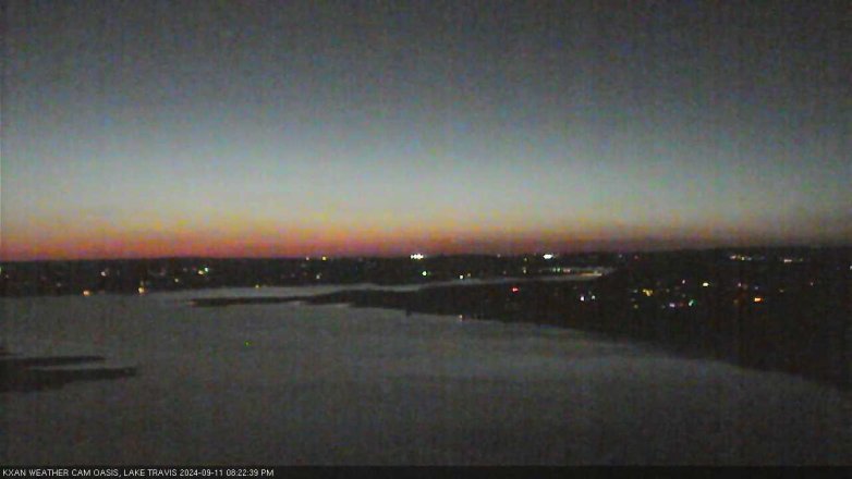 Lake Travis webcam, September 11, 2024 8:25 PM CT