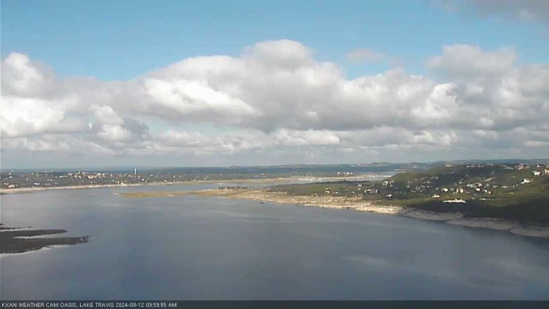 Lake Travis webcam, September 12, 2024 10:00 AM CT